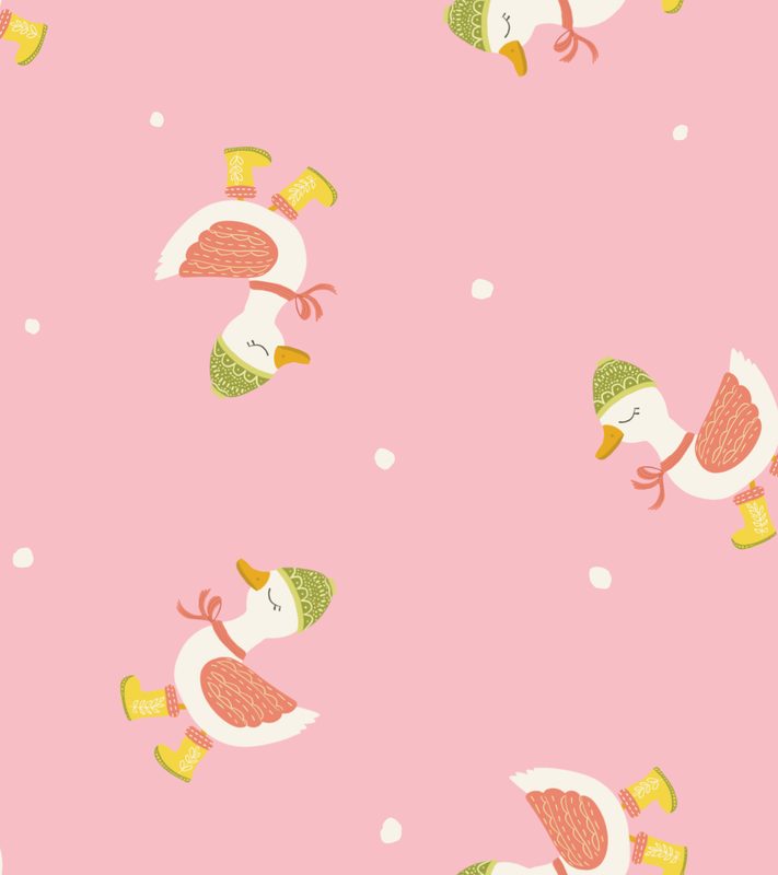 Playful farm scene pattern